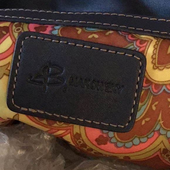 b.Makowsky  navy bag EUC - Picture 5 of 5